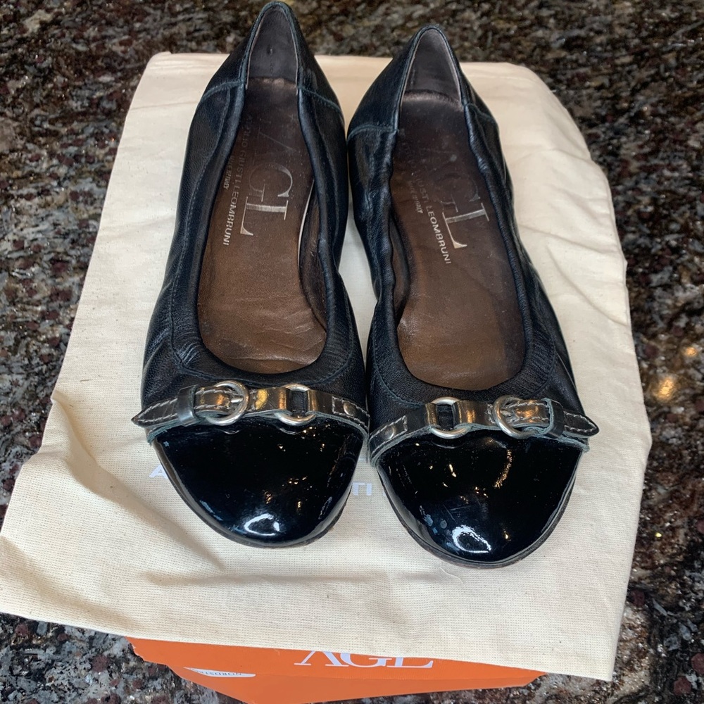 AGL Black Ballet Flats